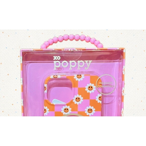 XO Poppy for IPHONE 15/14/13 Daisy Simely Face Emoji Phone Case & Wallet - Picture 8 of 8